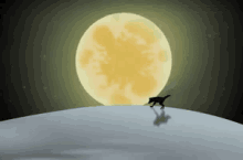 Serigala Melolong GIF - Purnama Bulan Terang GIFs