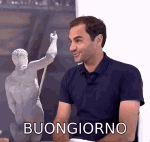 Roger Federer Italiano GIF - Roger Federer Italiano Buongiorno GIFs