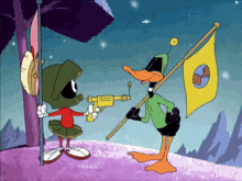 Looney Tunes Marvin The Martian GIF - Looney Tunes Marvin The Martian Daffy Duck GIFs