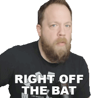 Right Off The Bat Ryan Bruce Sticker - Right Off The Bat Ryan Bruce Fluff Stickers