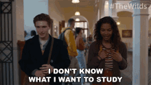 I Dont Know What I Want To Study Nora Reid GIF - I Dont Know What I Want To Study Nora Reid The Wilds GIFs