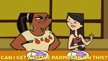 Total Drama Island Heather GIF - Total Drama Island Heather Can I Get A Little Parmesan On This GIFs
