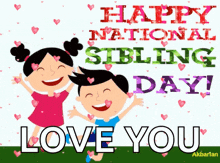 Animated Greeting Card Sibling Day GIF