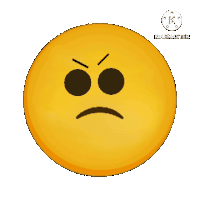 a yellow smiley face with an angry look on its face and the word kabaster below it
