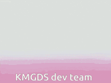 a cartoon of a girl with wings and the words kmgds dev team below her