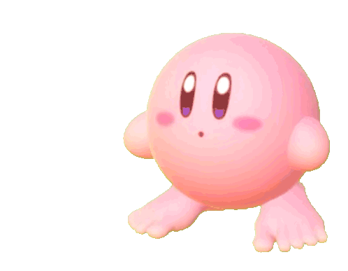 Kirbywithfeet Vibing Sticker - Kirbywithfeet Kirby Vibing Stickers