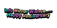 Infomirror Happy Anniversary Sticker - Infomirror Happy Anniversary Stickers