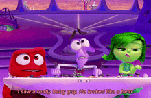Inside Out Anger GIF - Inside Out Anger I Saw A Really Hairy Guy GIFs