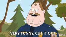 Very Funny Cut It Out Randall Crawford GIF - Very Funny Cut It Out Randall Crawford Tom Kenny GIFs