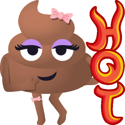 Hot Happy Poo Sticker - Hot Happy Poo Joypixels Stickers