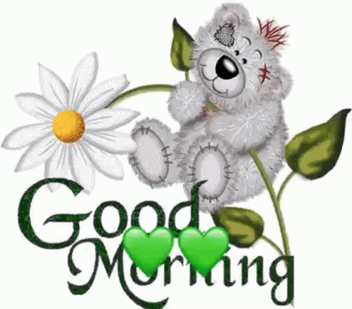 Good Morning Flower GIF - Good Morning Flower Teddy Bear - Discover ...