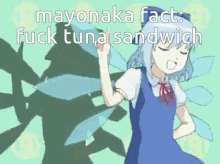 cirno touhou mayonaka tuna sandwich