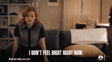 I Dont Feel Right Right Now Zoey GIF - I Dont Feel Right Right Now Zoey Jane Levy GIFs