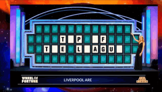 Liverpool Top Of The League GIF - Liverpool Top Of The League Wheel Of Fortune GIFs