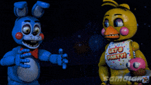 a cartoon character that says let 's party on it