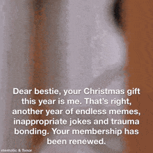 Bestie Christmas GIF - Bestie Christmas Friend Quotes Funny GIFs
