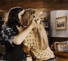 girl kiss lesbian cute hollstein