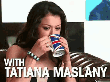 Tatiana Maslany Drinking Tea GIF - Tatiana Maslany Drinking Tea Orphan Black GIFs
