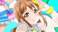 Hanamaru Hello Chat GIF - Hanamaru Hello Chat Love Live GIFs