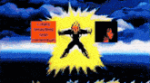a pixelated image of a person with the words lulady breastfed seen iconographical