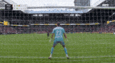 a goalie with the number 22 on his jersey