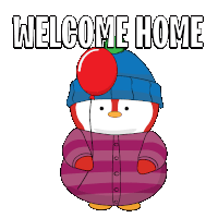 Welcome Penguin Sticker - Welcome Penguin Pudgy Stickers