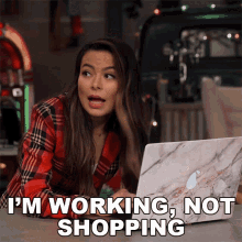 Im Working Not Shopping Carly Shay GIF