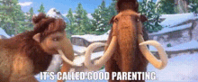 Ice Age Manny GIF - Ice Age Manny Its Called Good Parenting GIFs