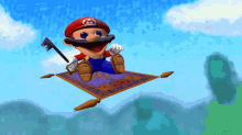 smg4 mario flying carpet flying fly fast
