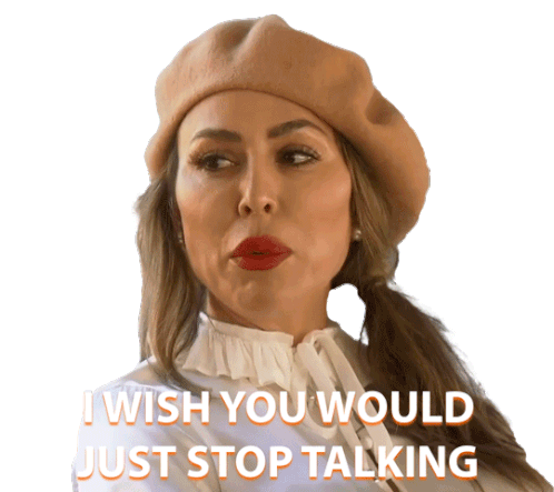 I Wish You Would Just Stop Talking Real Housewives Of Orange County Sticker - I Wish You Would Just Stop Talking Real Housewives Of Orange County Rhoc Stickers