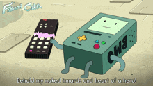 Behold My Naked Innards And Heart Of A Hero Bmo GIF - Behold My Naked Innards And Heart Of A Hero Bmo Adventure Time Fionna And Cake GIFs
