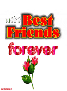 animated greeting card best friends forever
