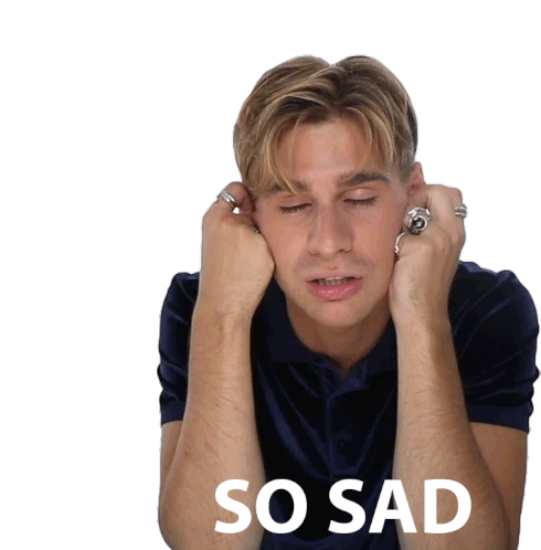 So Sad Brad Mondo Sticker - So Sad Brad Mondo Sad Stickers