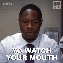 Yo Watch Your Mouth Gary GIF - Yo Watch Your Mouth Gary Sistas GIFs