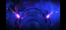 a computer generated image of a purple and white swirl