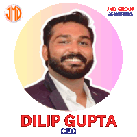 a picture of a man with the name dilip gupta ceo