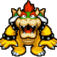 Bowser Happy Sticker - Bowser Happy Hands Together Stickers