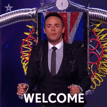Welcome Anthony Mcpartlin GIF - Welcome Anthony Mcpartlin Britains Got Talent GIFs
