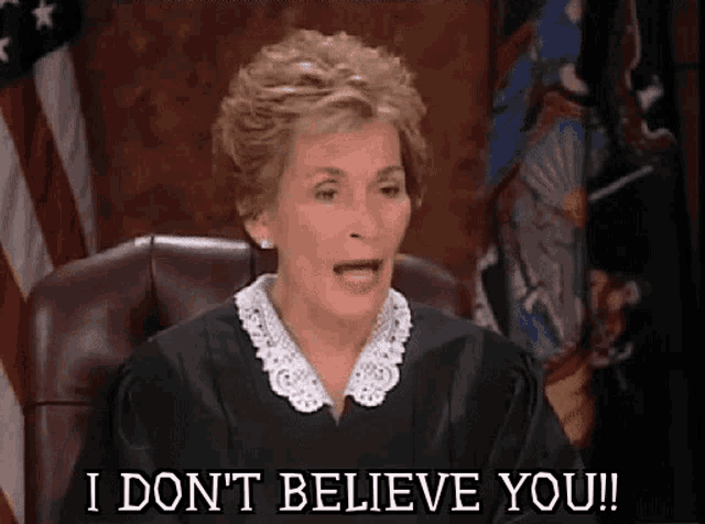 I Dont Believe You Judge GIF - I Dont Believe You Judge Judge Judy GIFs