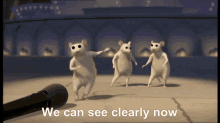 shrek rats dance we can see clearly now the rain has gone