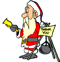 Christmas Bell Ringer Sticker - Christmas Bell Ringer Thank You Stickers