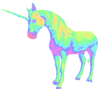 Unicorn Rainbow Sticker - Unicorn Rainbow Psychedelic Stickers
