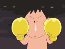 Bochan En Un Combate De Boxeo GIF - Combate Boxeador Shinchan GIFs