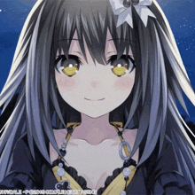 a close up of a girl 's face with a watermark that says officiali