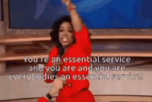 Essential Employee Service GIF - Essential Employee Service Oprah GIFs