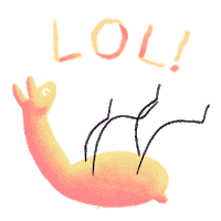 a drawing of a duck with the words lol written above it