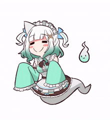 Mint Fantome Ghost Girl GIF