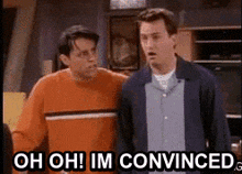 Im Convinced Chandler GIF