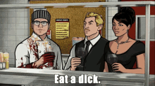 Eat A Dick GIF - Archer Eat A Dick Cheer GIFs