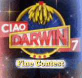 a logo for ciao darwin 7 fine contest is shown